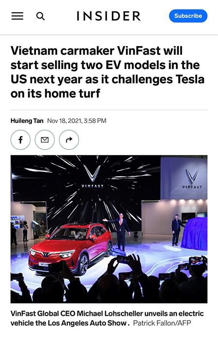 Truyền thông quốc tế: VinFast sẽ thách thức Tesla ngay tại sân nhà Mỹ ảnh 5