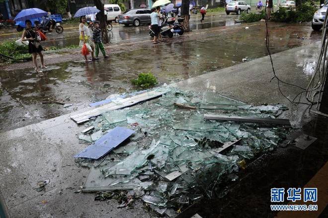 Bão Rammasun gây thiệt hại nặng nề tại Trung Quốc ảnh 1