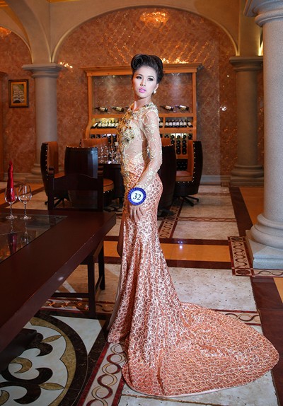 Thí sinh Hoa hậu Đại dương lộng lẫy trong trang phục dạ hội ảnh 11