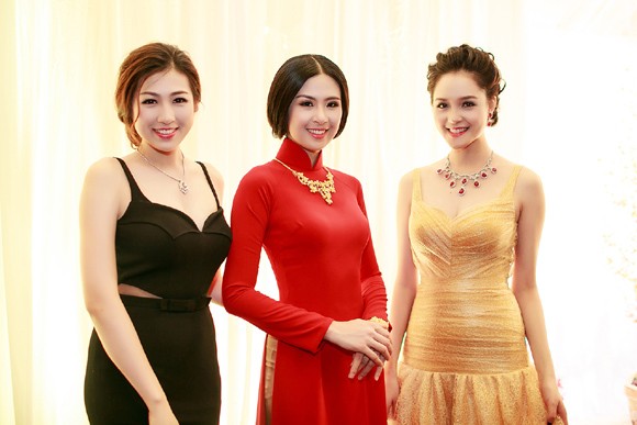 Hoa hậu Ngọc Hân hội ngộ Á hậu Tú Anh, Hoàng Anh ảnh 5
